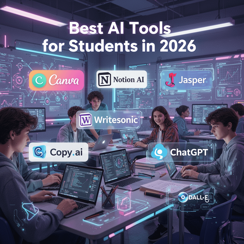 2026 में छात्रों के लिए बेहतरीन AI टूल्स – पढ़ाई और Productivity बढ़ाने वाले AI टूल्स का