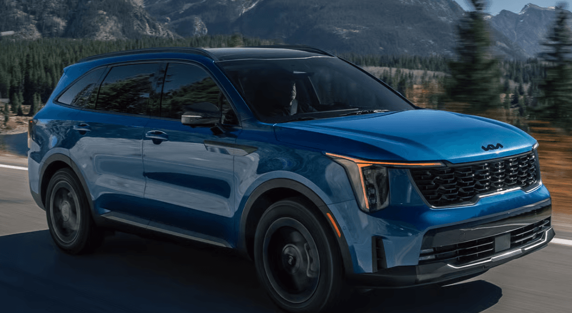 Kia Sorento Hybrid 2026 India – front side view with premium SUV design